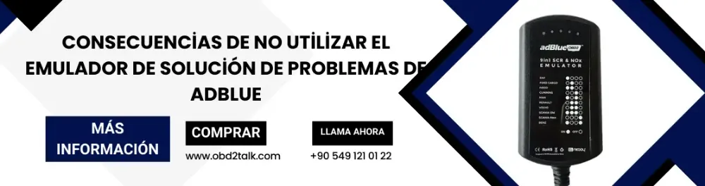 Consecuencias de no utilizar el emulador de solución de problemas de AdBlue