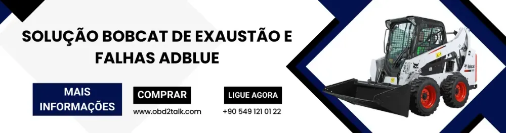 Solução Bobcat de Exaustão e Falhas Adblue